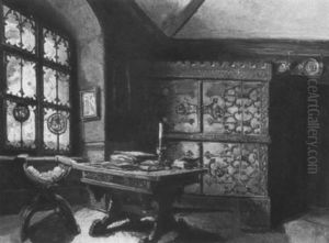 Historisches Zimmer Im Gotischen Stil by Carl Probst