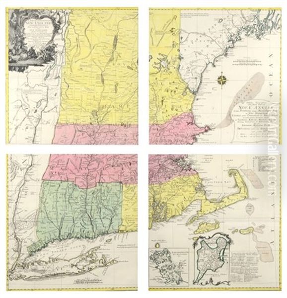 A Map Of The Most Inhabited Parts Of New England (4 Works) - view 1