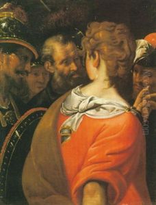 S. Pietro E L'ancella by Ercole Procaccini the Younger