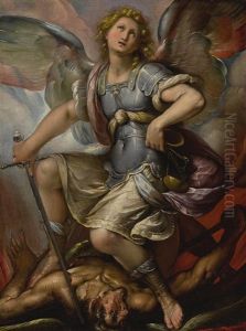 Saint Michael Archangel by Giulio Cesare Procaccini