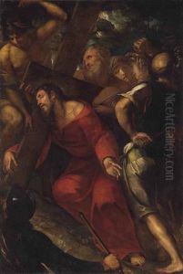 Christ Carrying The Cross by Giulio Cesare Procaccini