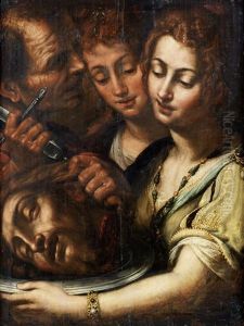 Salome With The Head Of Saint John The Baptist by Giulio Cesare Procaccini