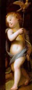 Putto Mit Einem Vogel