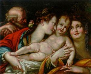 The Mystic Marriage Of Saint Catherine Of Alexandria by Giulio Cesare Procaccini