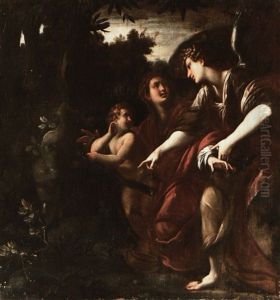 Hagar And Ishmael In The Desert by Giulio Cesare Procaccini