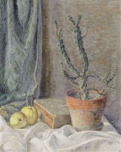 Stilleben Mit Kaktus by Emil Prochaska
