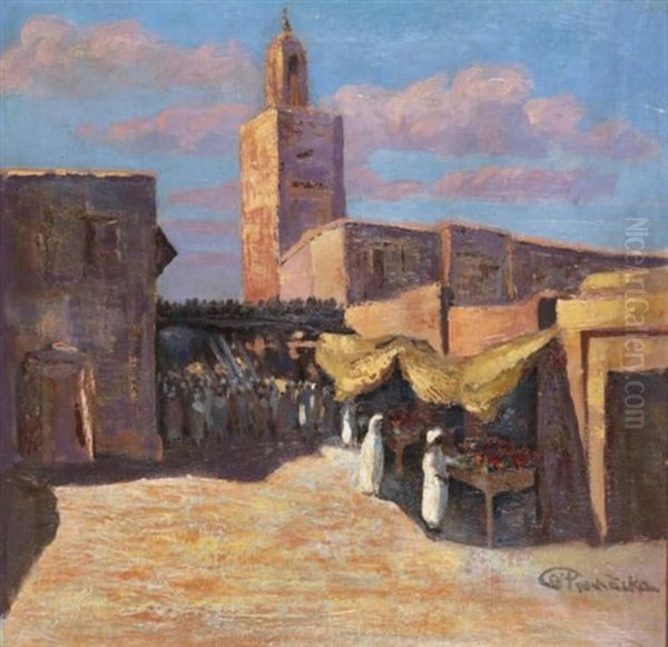 Marche Aux Abords D'une Mosquee - view 1
