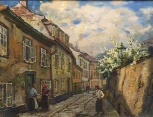 The Motif From Novy Svet At Prague Castle by Iaro Prochazka