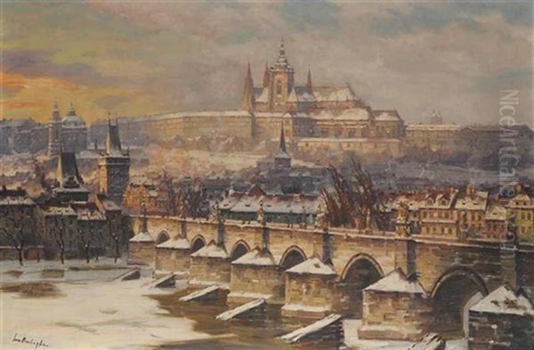 A View Of Charles Bridge And Prague Castle - view 1