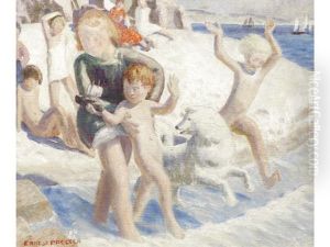 Bathers A Summer Beach Scene