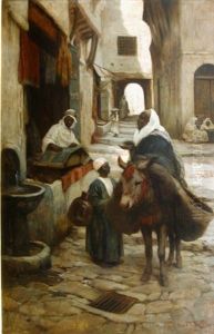 Scene De Rue En Afrique Du Nord