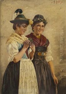 Two Women by Friedrich Proelss