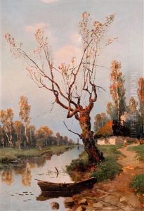 Autumn By The River by Aleksei Matveevich Prokofiev