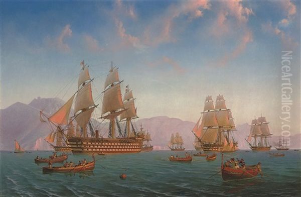 The British Mediterranean Fleet Exercising Off The Amalfi Coast - view 1