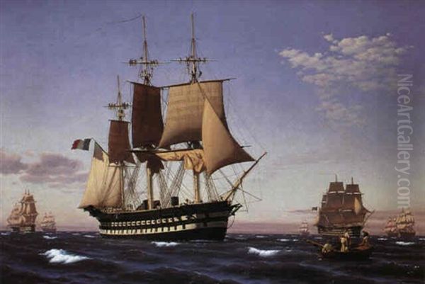 Marine Med Fransk Orlogsfartoj - view 1