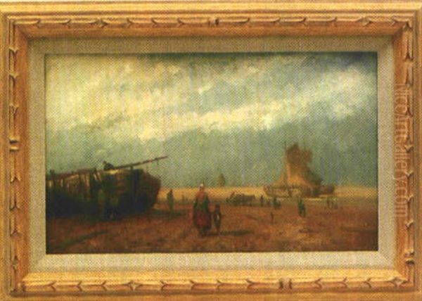 Genreszene Am Hollandischen Fischerstand - view 1