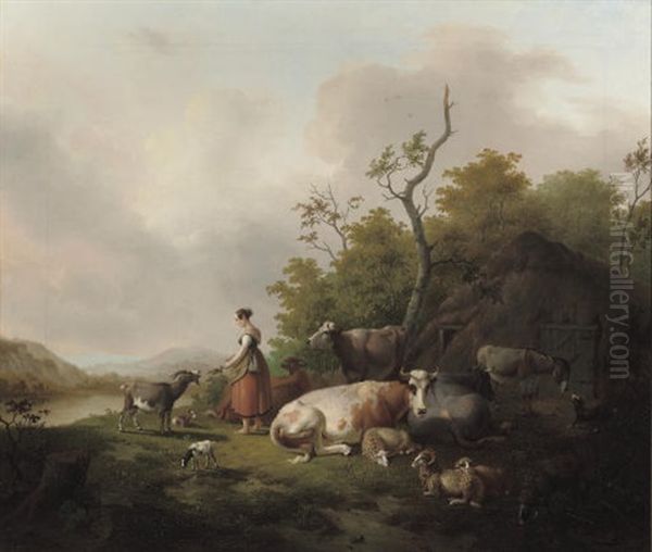 Watering Cows (pair) - view 1