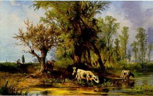 Vaches S'abreuvant Vaches S'abreuvant