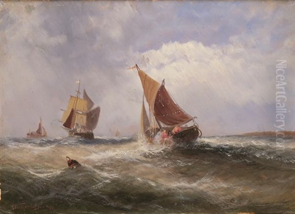 Boote Auf Sturmischer See - view 1