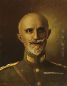 Portrait Of George Hadjaneste (1863-1922) by Spyridon Prosalentis