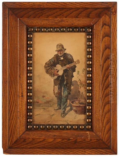 Man Playing A Guitar - view 1
