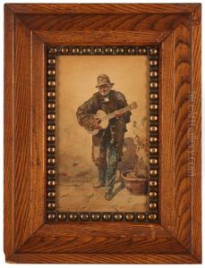 Man Playing A Guitar by Alberto Prosdocimi