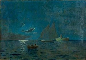 Moonlight Sailing by Emilios Prossalentis