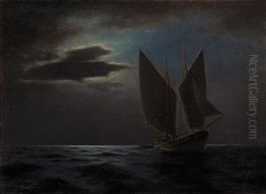 Night Sailing by Emilios Prossalentis