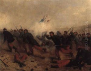 Slagscene, Krimkrigen by Paul-Alexandre Protais