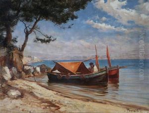 Pointu Au Mouillage Dans La Rade De Toulon