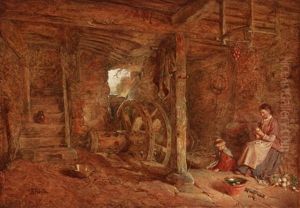Interior Of A Ruined Mill Near Chippenham