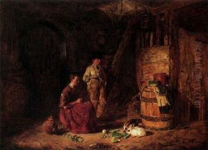 Feeding Rabbits by Alfred Provis