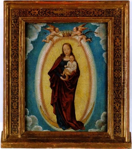Maria Mit Dem Kind Und Zwei Engeln Im Strahlenkranz - view 1