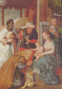The Adoration Of The Magi by Jan Provoost