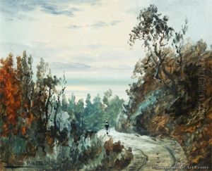 Moonlit Landscape by William Allen Bollard