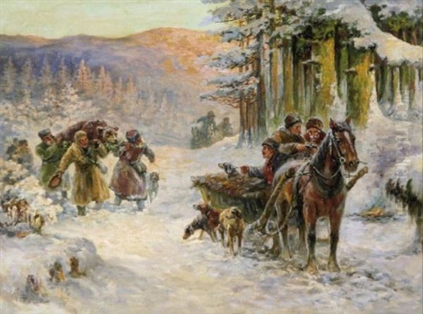 Barenjagd Im Russischen Winter - view 1