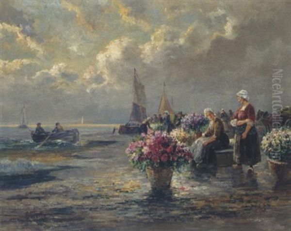 Ein Blumenmarkt - view 1