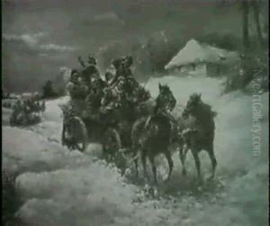 Frohliche Kutschenfahrt