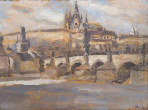Prague Castle by Jindrich Prucha