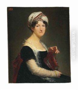 Portrait Of Madame Pean De Saint-gilles, Seated, Half-length by Pierre-Paul Prud'hon
