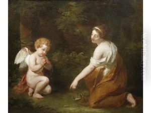 Venus And Cupid by Pierre-Paul Prud'hon