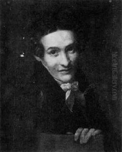 Portrait D'homme Assis, La Main Posee Sur Le Dossier De Sa Chaise by Pierre-Paul Prud'hon