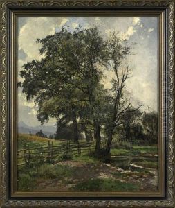 Oil On Canvaslandscape by Louis, Ludwig Boller