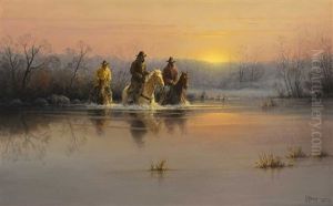 Fording At Dusk thumbnail