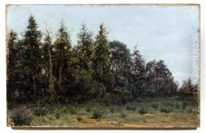 Wooded Landscape by Illarion Mikhailovich Pryanishnikov