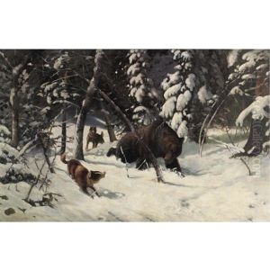 The Hunt by Illarion Mikhailovich Pryanishnikov