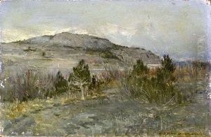 Blick In Eine Herbstliche Landschaft (insel Krim?) by Illarion Mikhailovich Pryanishnikov