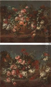 Vaso Di Fiori (2 Works) by  Pseudo Guardi