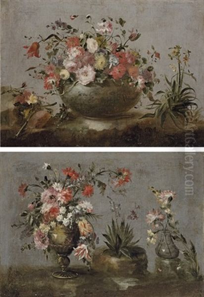 Tulips, Roses, Morning Glory And Other Flowers (+ Tulips, Carnations And Other Flowers; 2 Works) - view 1