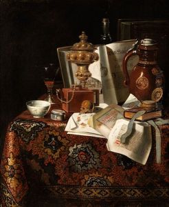Vanitas-stilleben Mit Buchern, Dokumenten Und Anderen Objekten Vanitas-stilleben Mit Buchern, Dokumenten Und Anderen Objekten